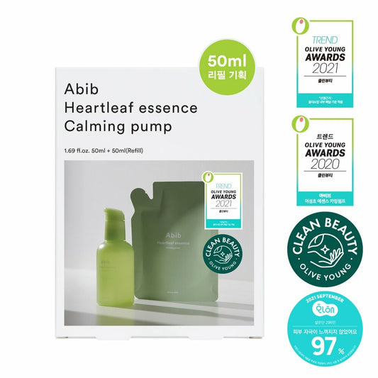 Abib Heartleaf Essence Calming Pump 50ml Refill Special (+ 50ml)