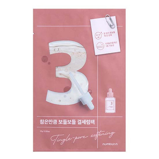 Numbuzin No. 3 Tingle-pore Softening Sheet Mask