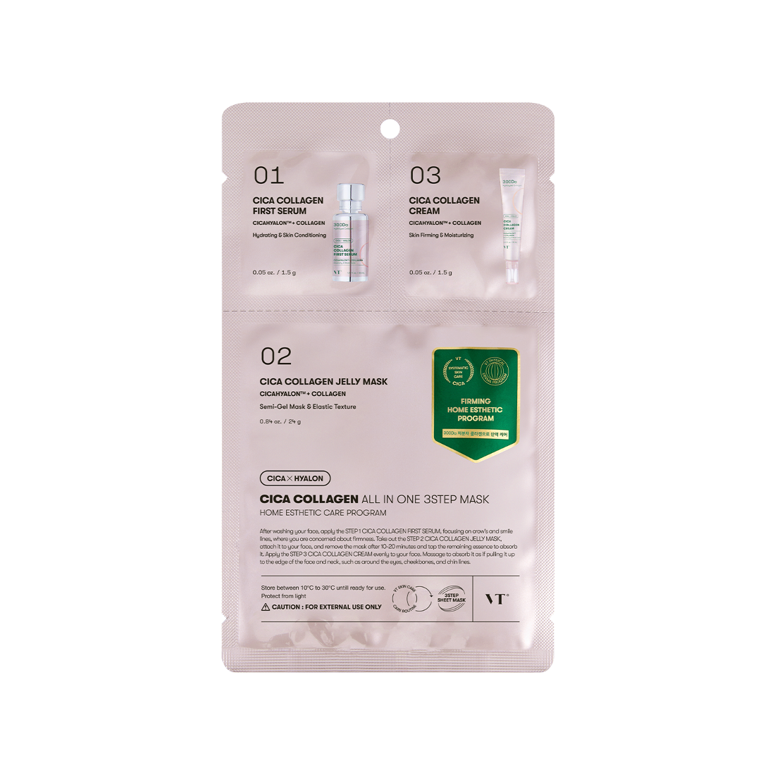 VT Cica Collagen All-in-One 3-Step Mask